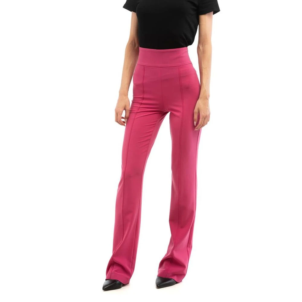 Patrizia Pepe Vrouw Roze Broeken Dames, S, Polyester, Wide Broeken