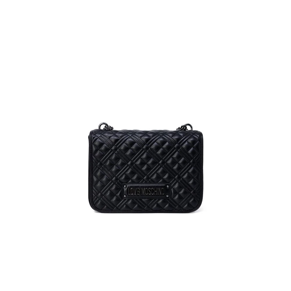 Love Moschino Bicolor Handtas Herfst Winter Collectie Black Dames