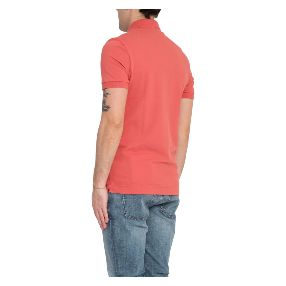 Lacoste Tonal Logo Polo Shirt in Parijs Pink Heren
