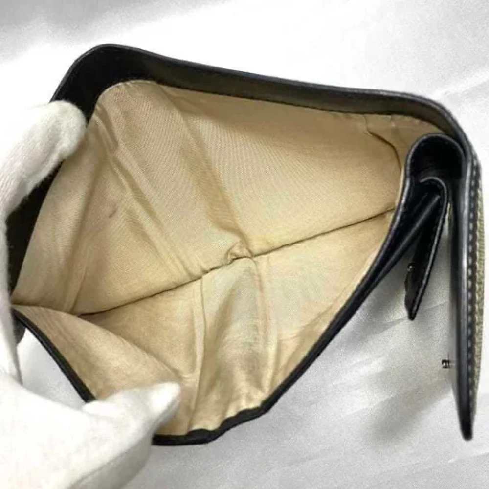 Prada Vintage Pre-owned Leather wallets Beige Dames