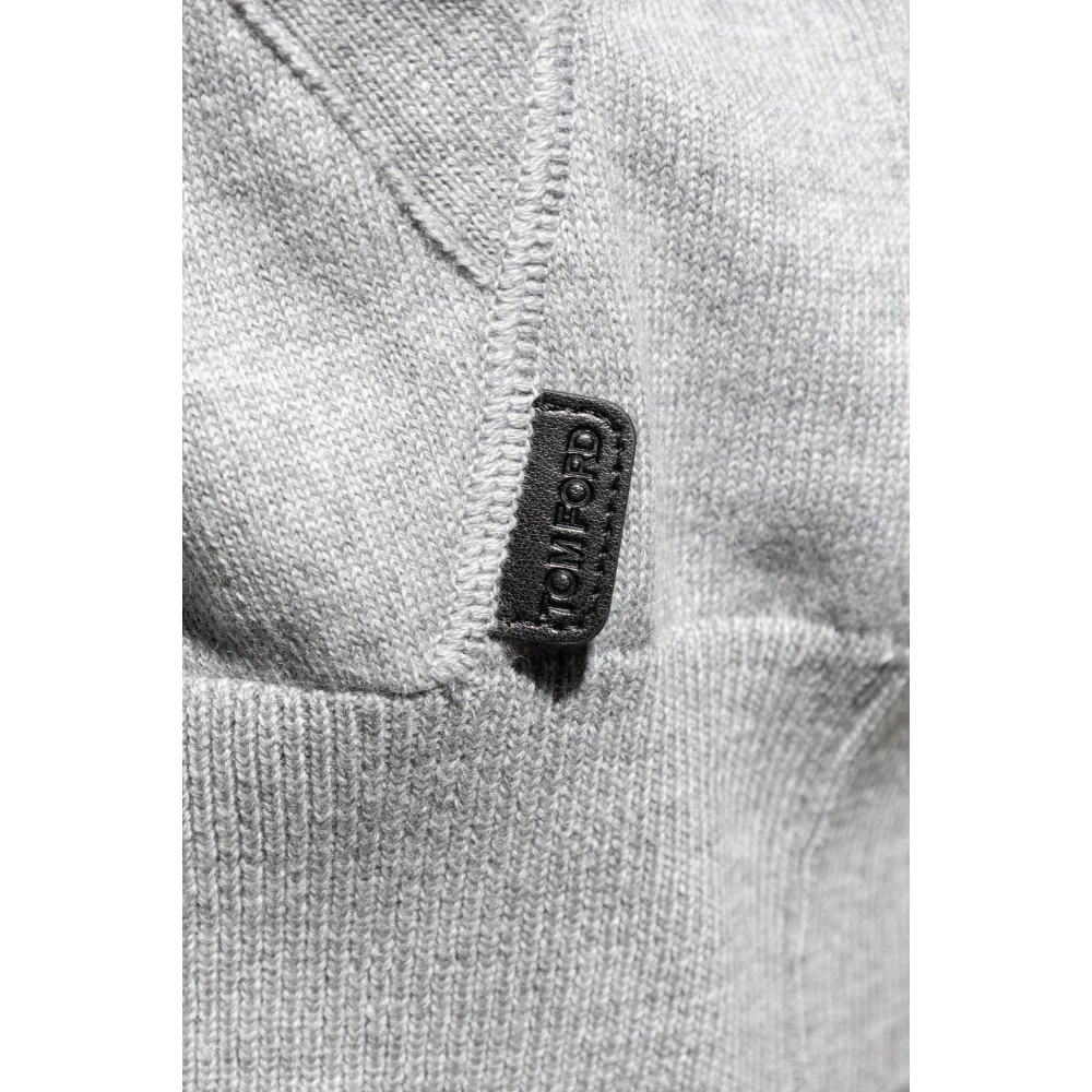 Tom Ford Zip-Up Cardigan Gray Heren