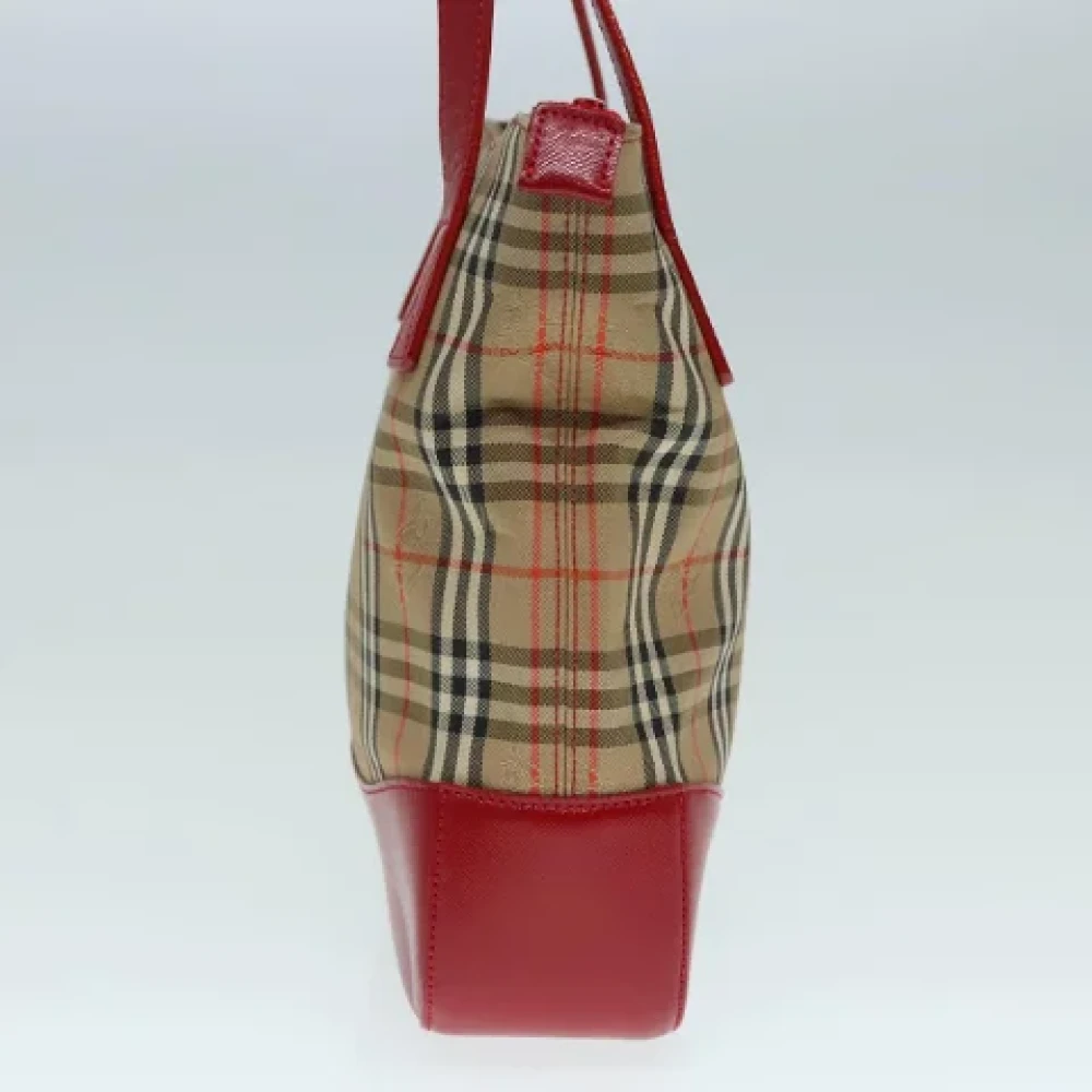 Burberry Vintage Pre-owned Canvas handbags Beige Dames