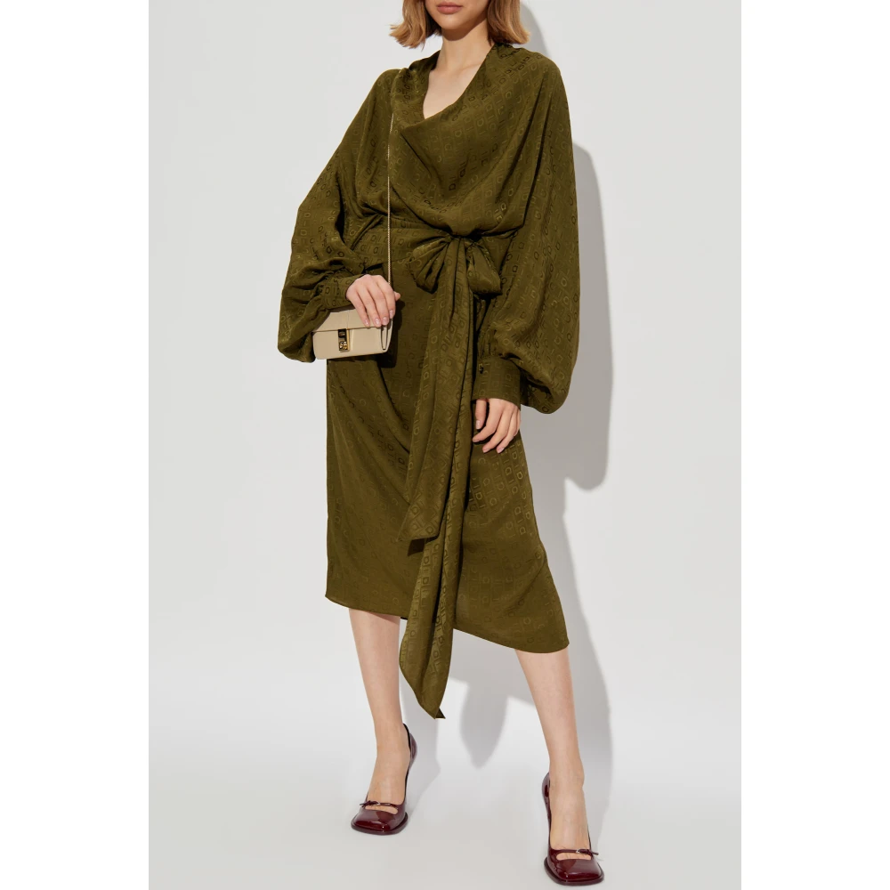 Salvatore Ferragamo Losse pasvorm jurk Green Dames
