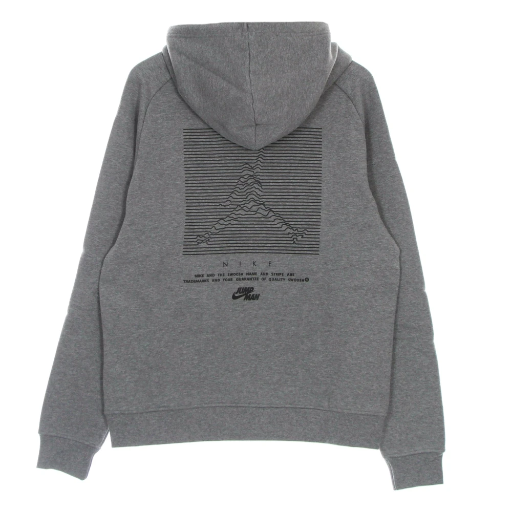 Jordan Jumpman Fleece Pullover Hoodie Gray Heren