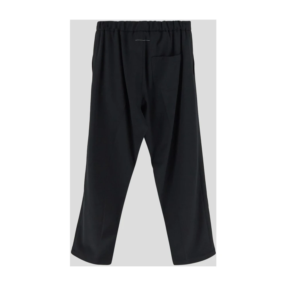 MM6 Maison Margiela Wijde broek van wolmix Black Heren