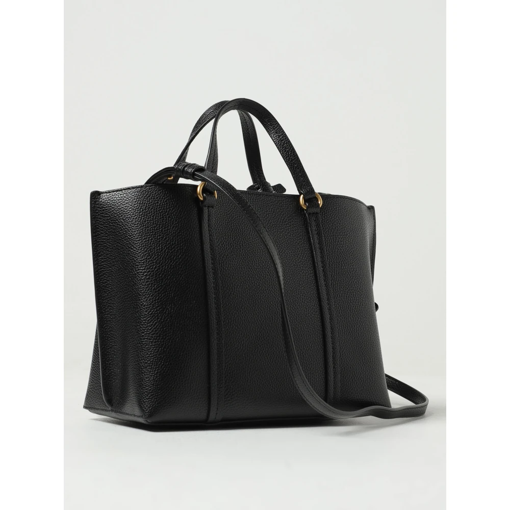 pinko Klassieke leren schoudertas Black Dames