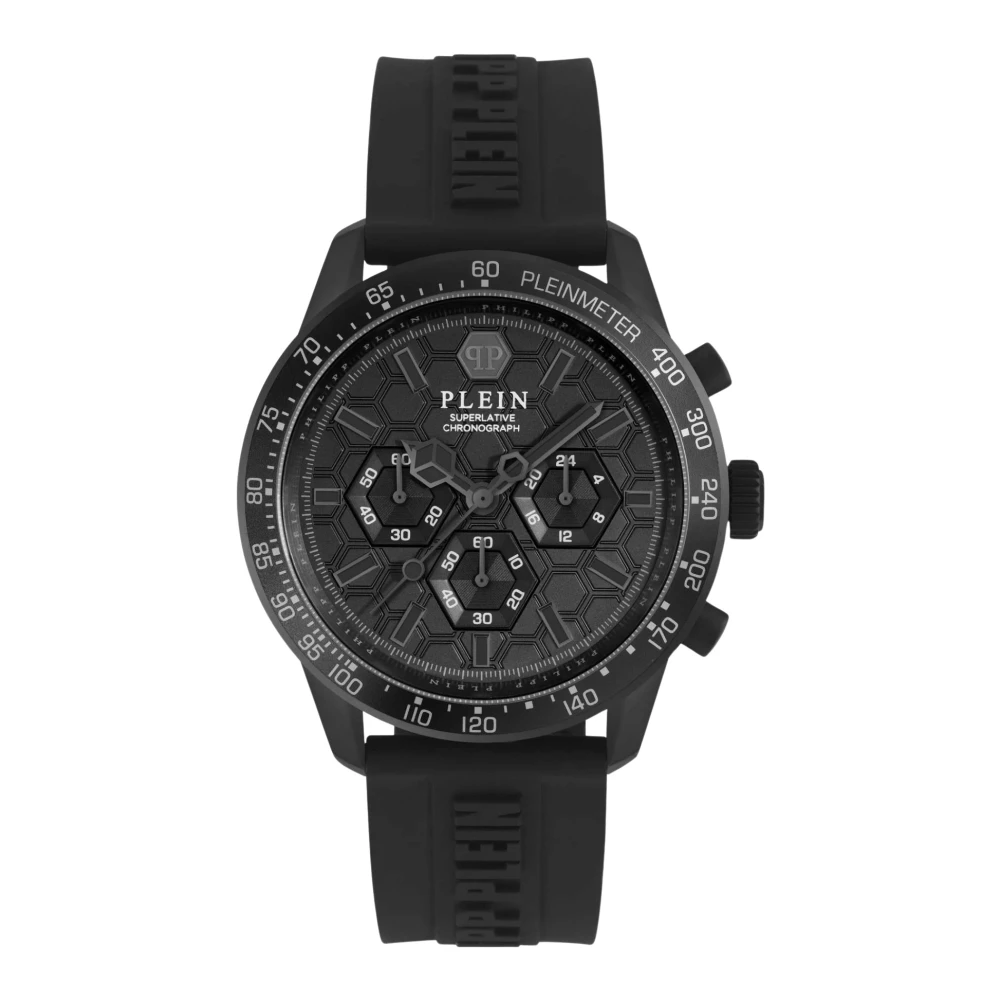 Philipp Plein Men's Black Pleinmeter Chronograph - Watches - One Size - Accessories