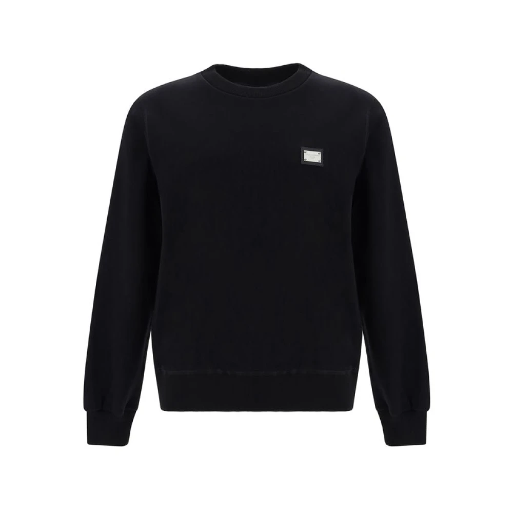Dolce & Gabbana Cotton Sweatshirt - Male - Sweatshirts - Black - M - Sweatshirts & Hoodies