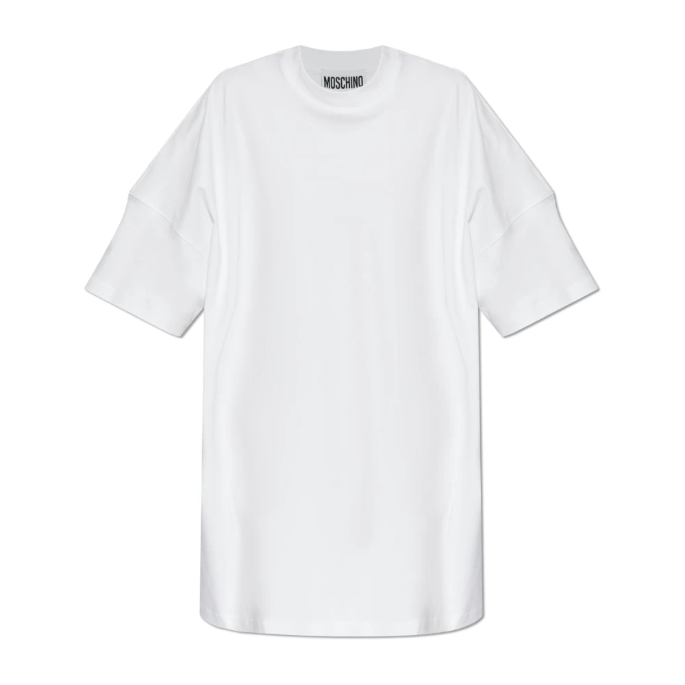 Moschino Oversize klänning White, Dam