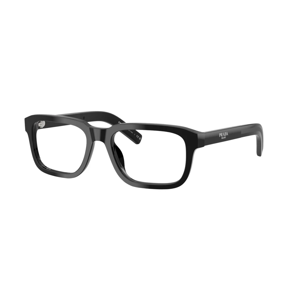 Prada Pr D12v Rectangle Eyeglasses - Male - Glasses - Black - 55 Mm - Accessories
