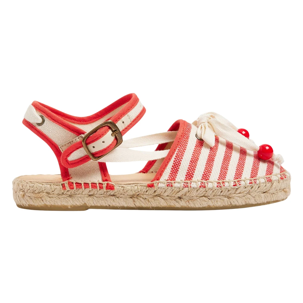 Bonpoint Girls Red Evila Sandals For