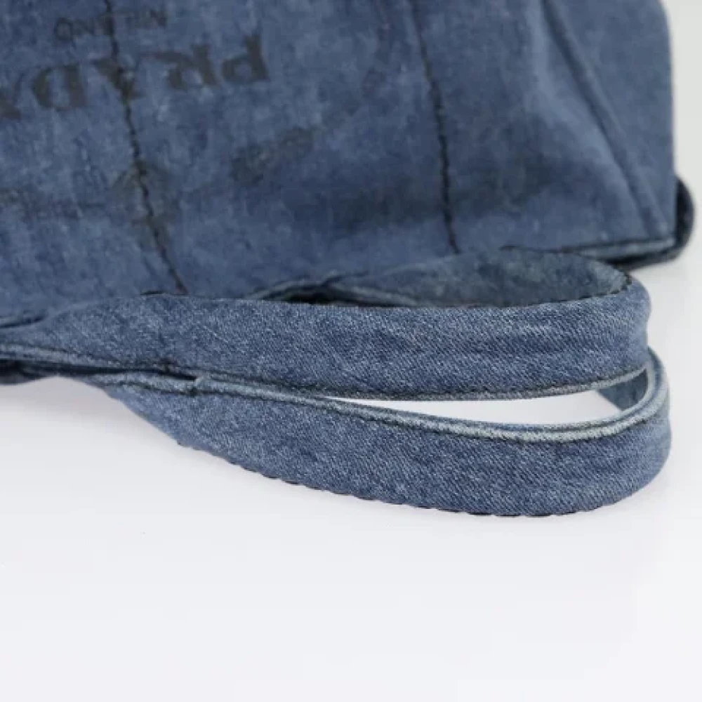Prada Vintage Pre-owned Fabric prada-bags Blue Dames