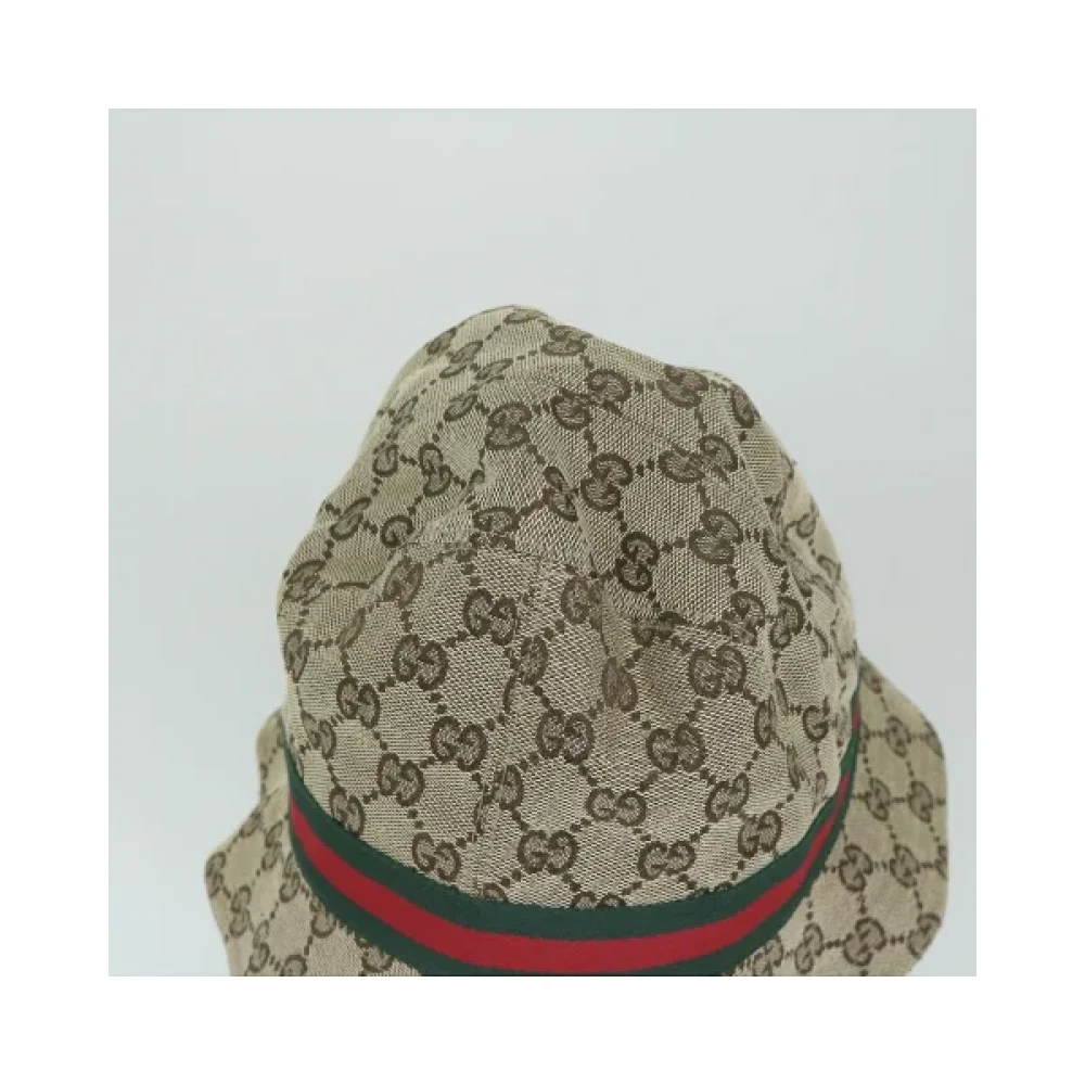 Gucci Vintage Pre-owned Fabric hats Beige Dames