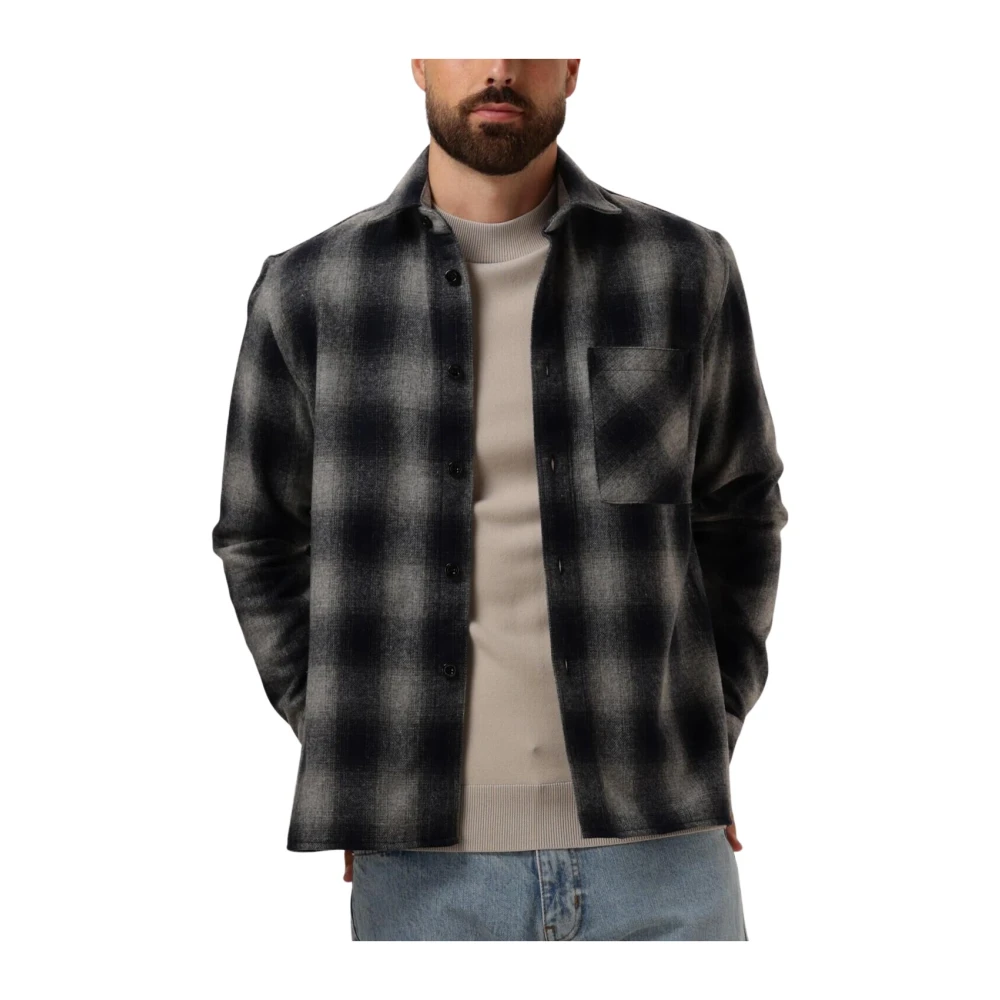Genti Grijs Overshirt voor Mannen Gray Heren