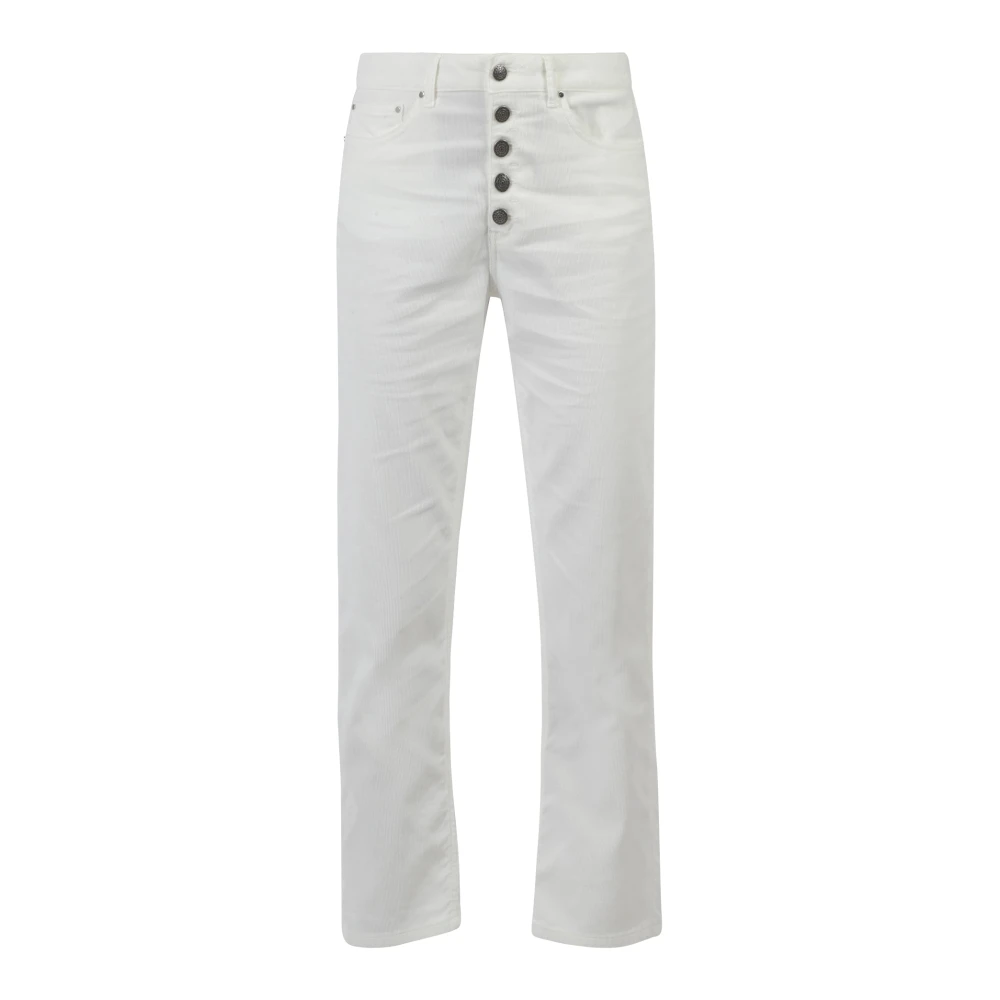 Dondup Stijlvolle Zwarte Denim Jeans White Dames