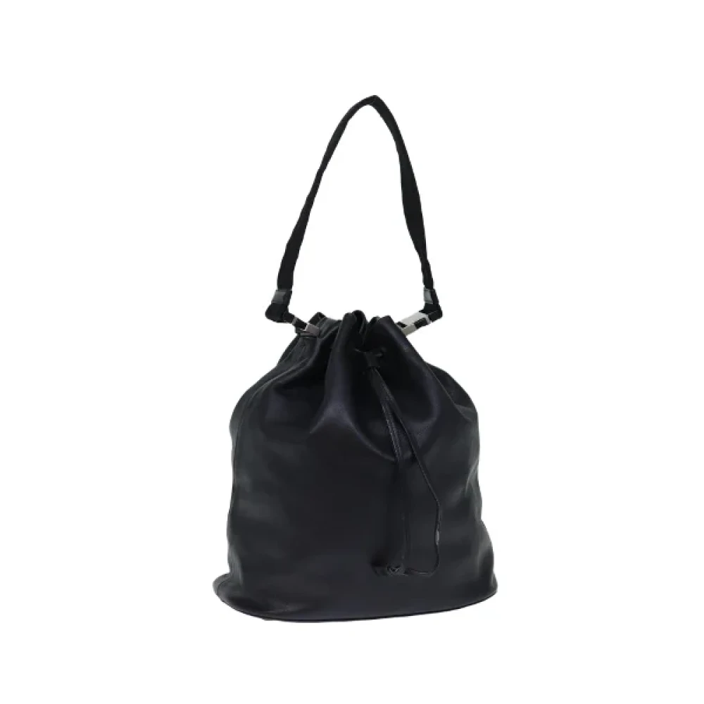 Prada Vintage Pre-owned Leather prada-bags Black Dames