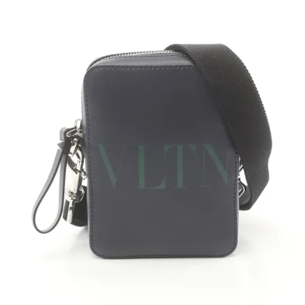 Valentino Vintage Pre-owned Leather shoulder-bags Blue Dames