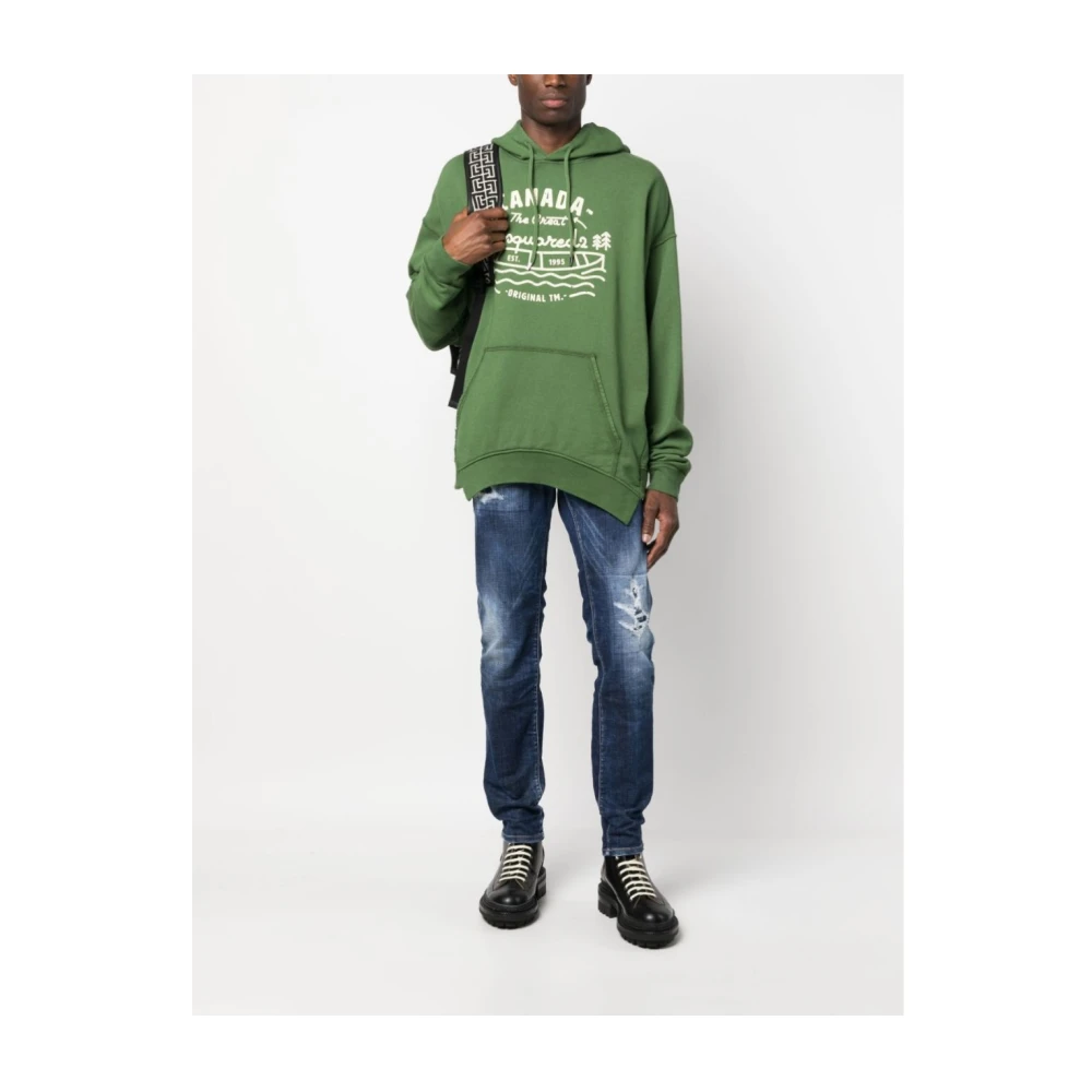 Dsquared2 Stijlvolle Sweaters en Gebreide Kleding Collectie Green Heren