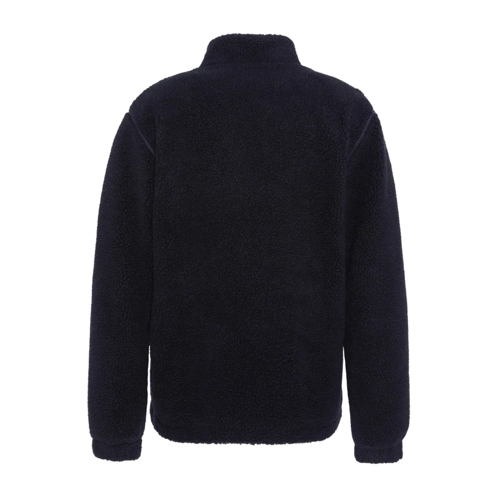 Schott NYC Ritssluiting Fleece Vest Blauw Black Heren