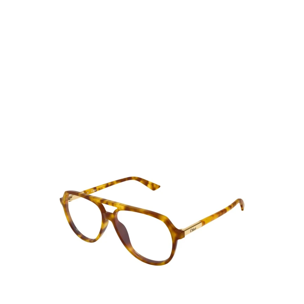 Chloé Women's Brown Aviator Eyeglasses, Glasses, 57 Mm, Accessories