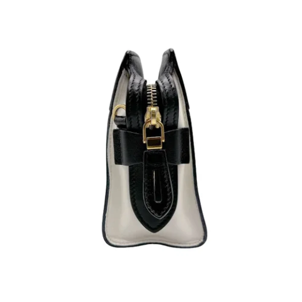 Prada Vintage Pre-owned Leather prada-bags White Dames