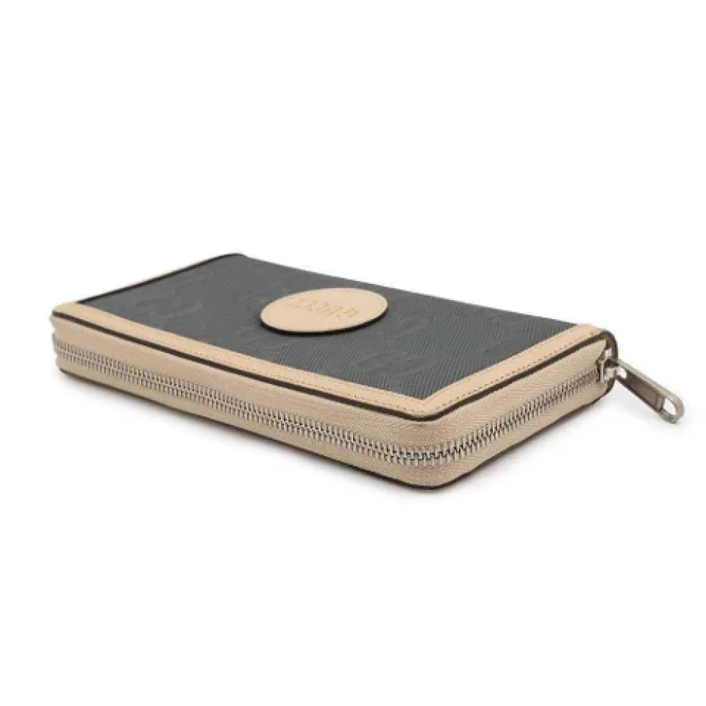 Gucci Vintage Pre-owned Leather wallets Gray Dames