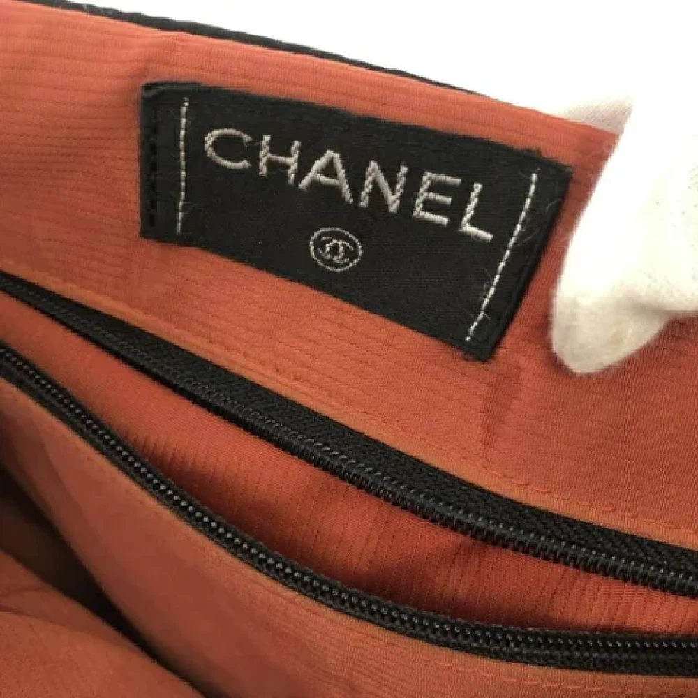Chanel Vintage Pre-owned Fabric shoulder-bags Black Dames