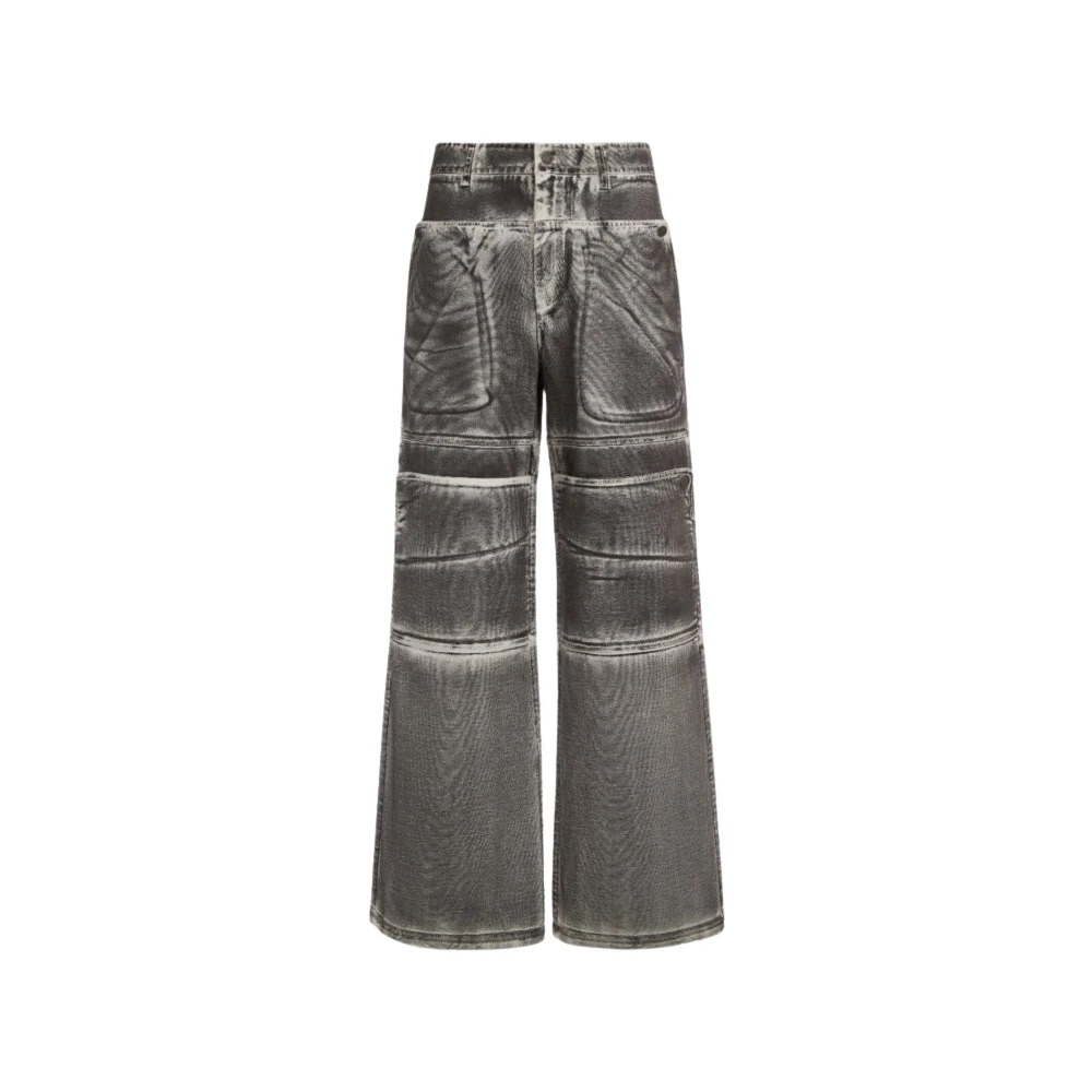 Guess Screenprinted Cargo Broek Gray Dames