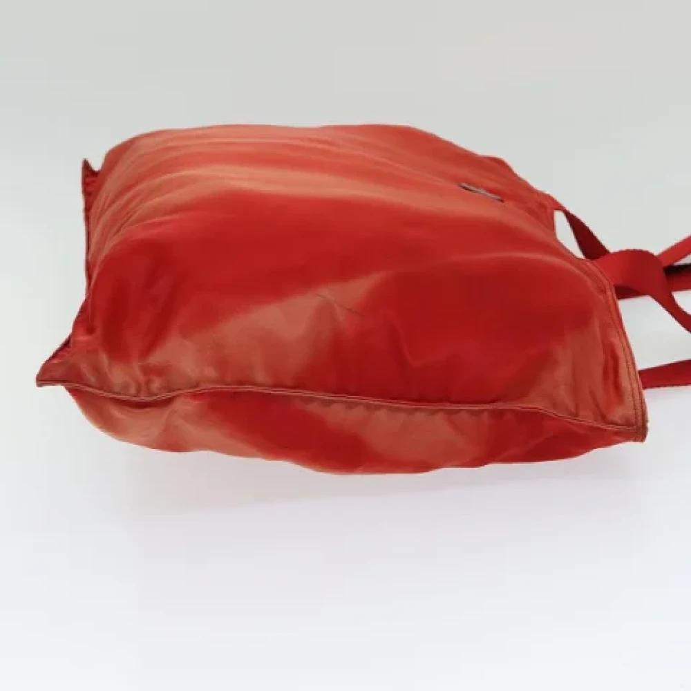 Prada Vintage Pre-owned Nylon totes Red Dames