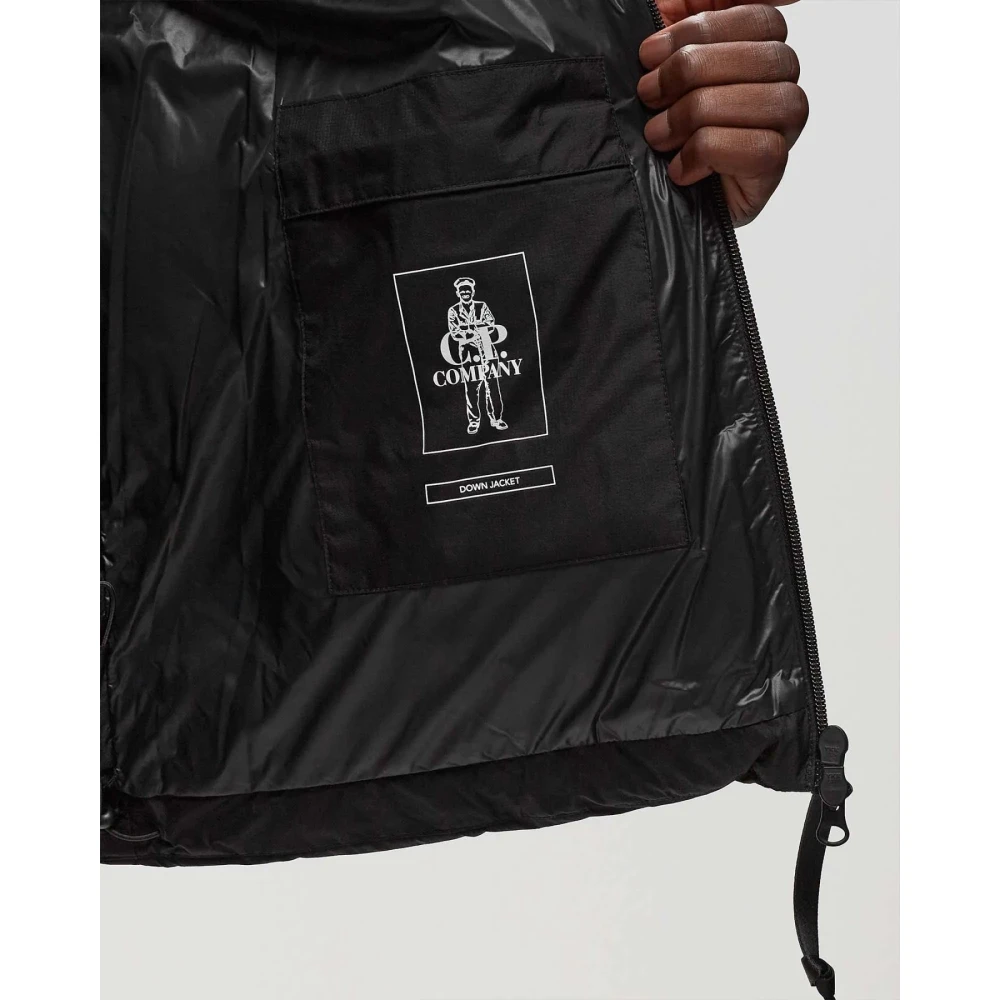 C.P. Company Metropolis Hooded Donsjack in Zwart Black Heren