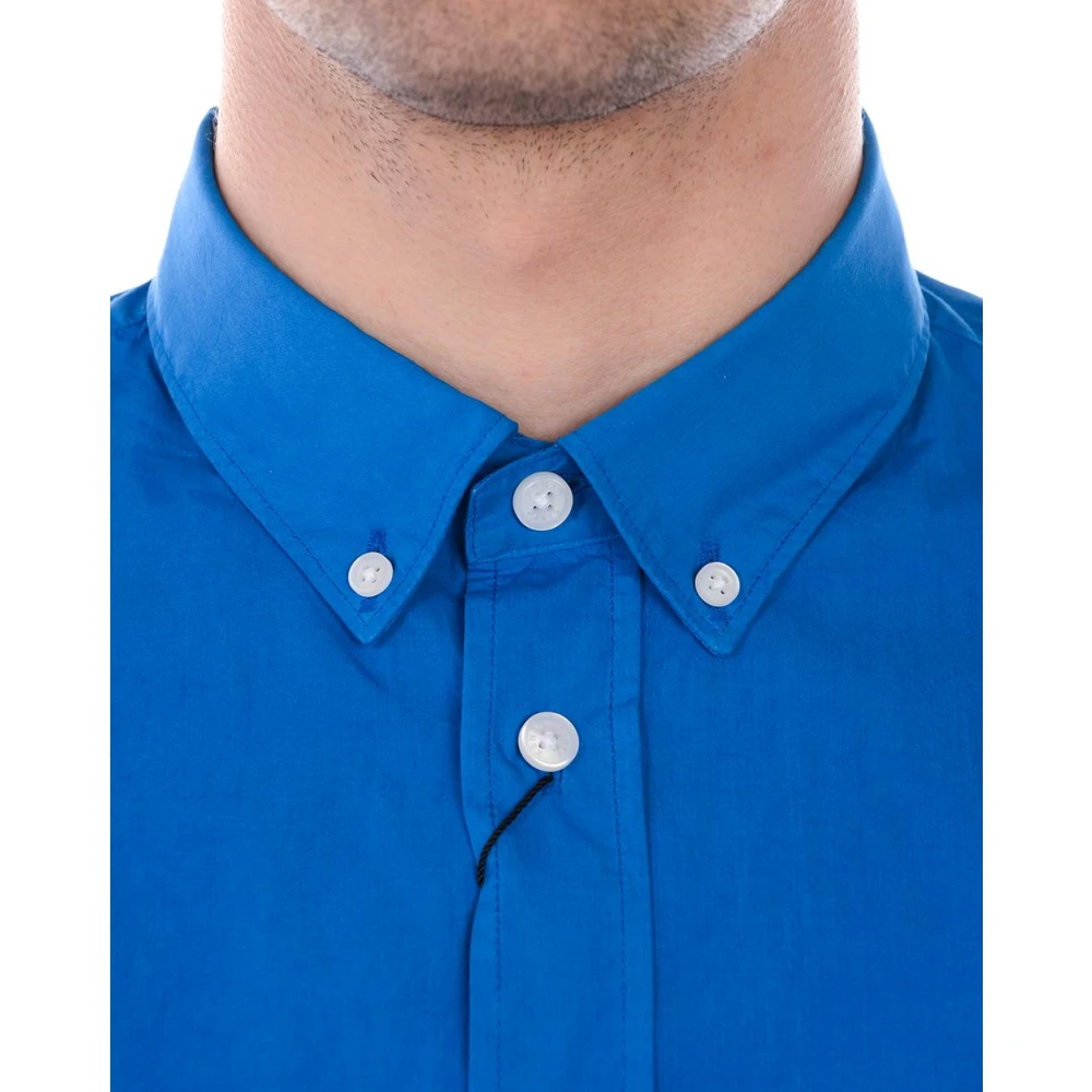 Kenzo Casual Katoenen Overhemd voor Mannen Blue Heren