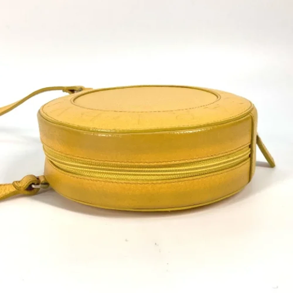 Bvlgari Vintage Pre-owned Leather shoulder-bags Yellow Dames