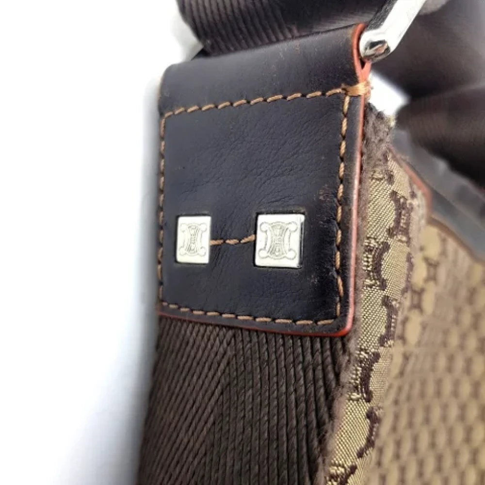 Celine Vintage Pre-owned Fabric shoulder-bags Brown Dames