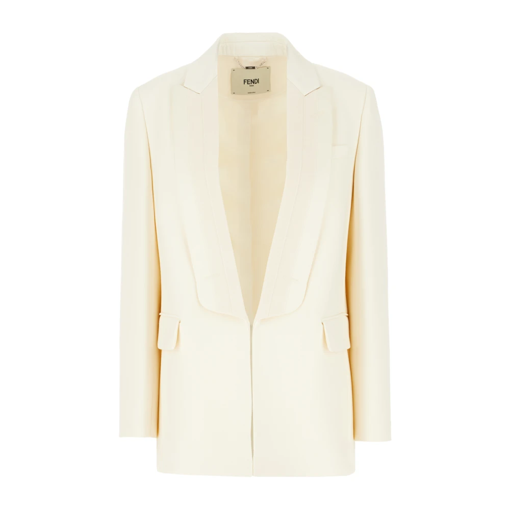 Fendi Stijlvolle Jassen voor Mannen Beige Dames