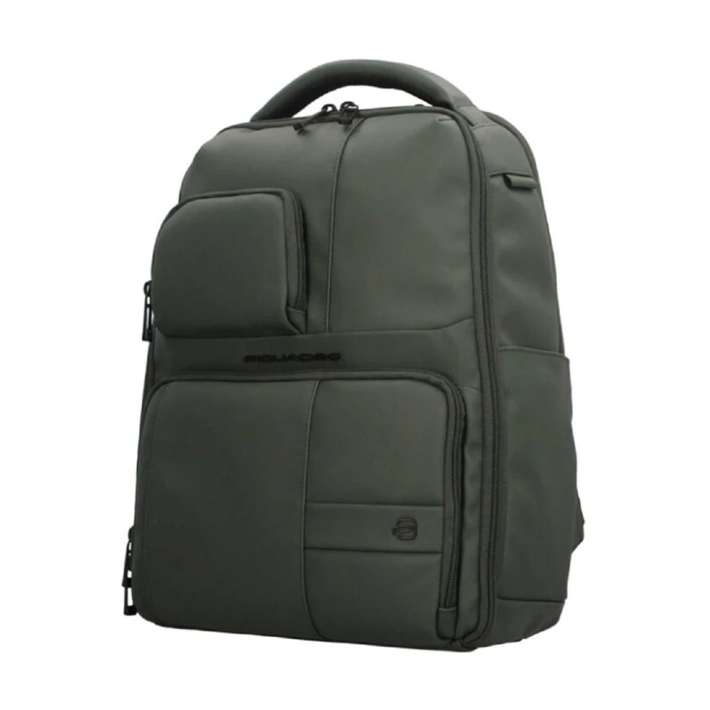 Piquadro Groene Rugzak voor Laptops Green Heren