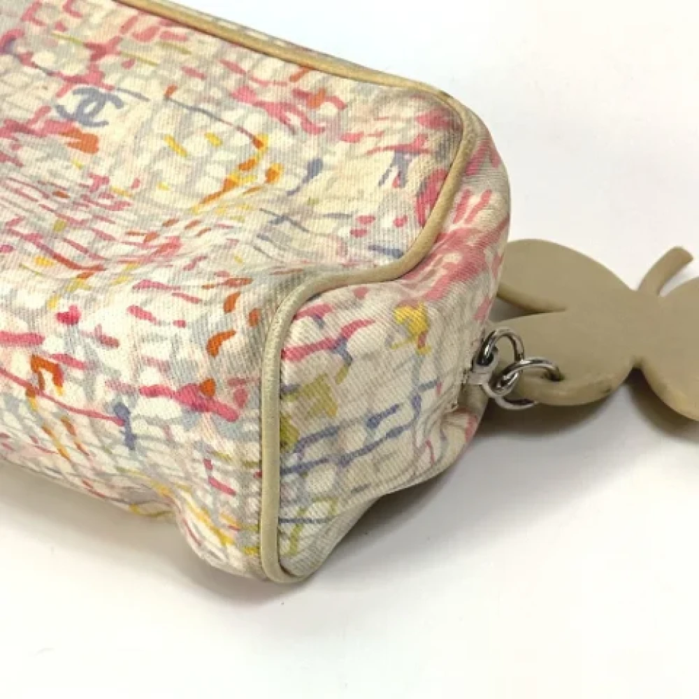 Chanel Vintage Pre-owned Canvas clutches Pink Dames