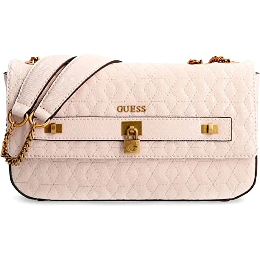 Guess Convertible Crossbody Flap Tas Pink Dames
