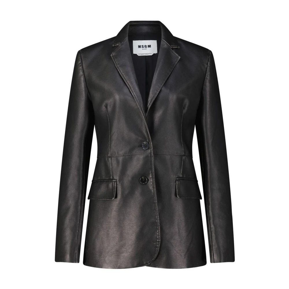 Msgm Zwarte jassen voor een stijlvolle look Black Dames