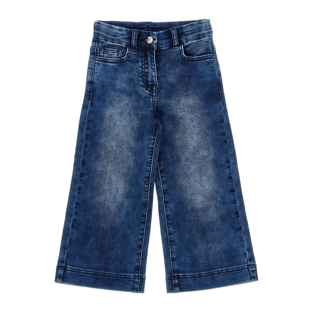 Monnalisa Girls Blue Denim Jeans - Jeans - 4 Y - Kids