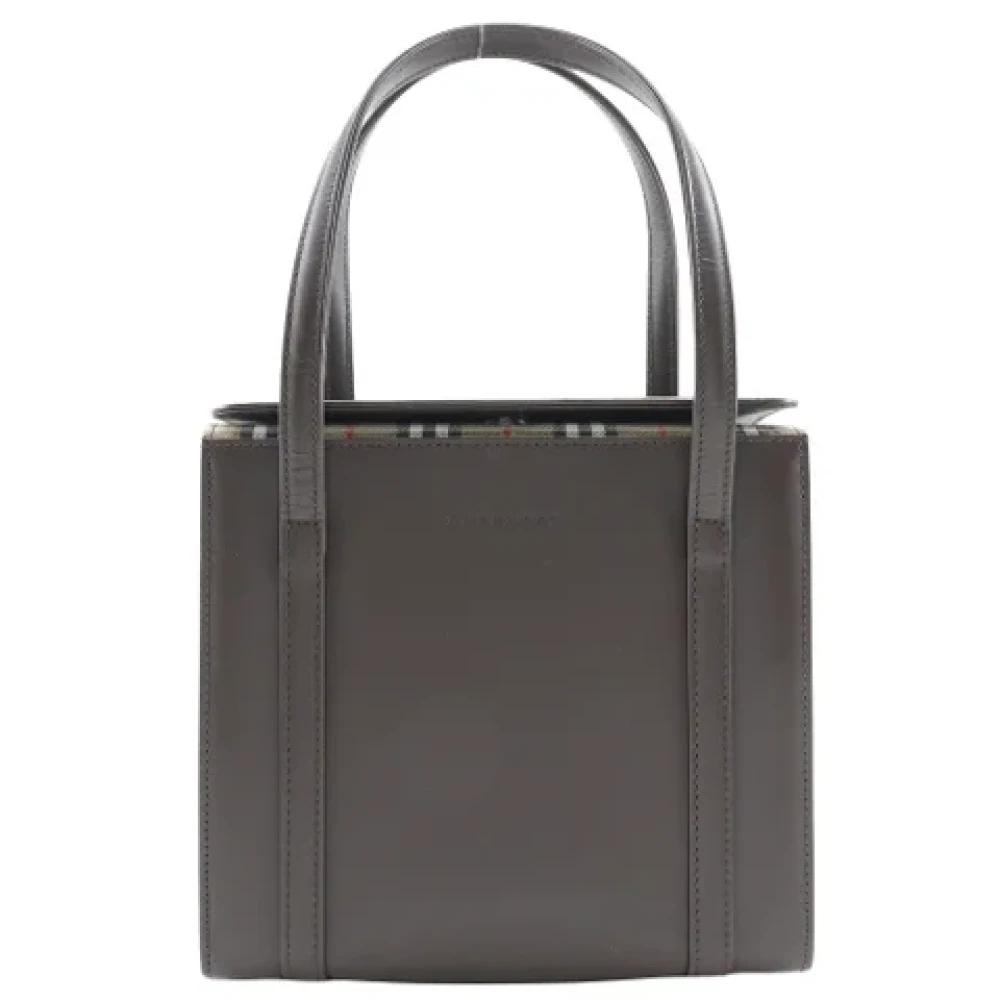 Burberry Vintage Pre-owned Leather handbags Brown Dames