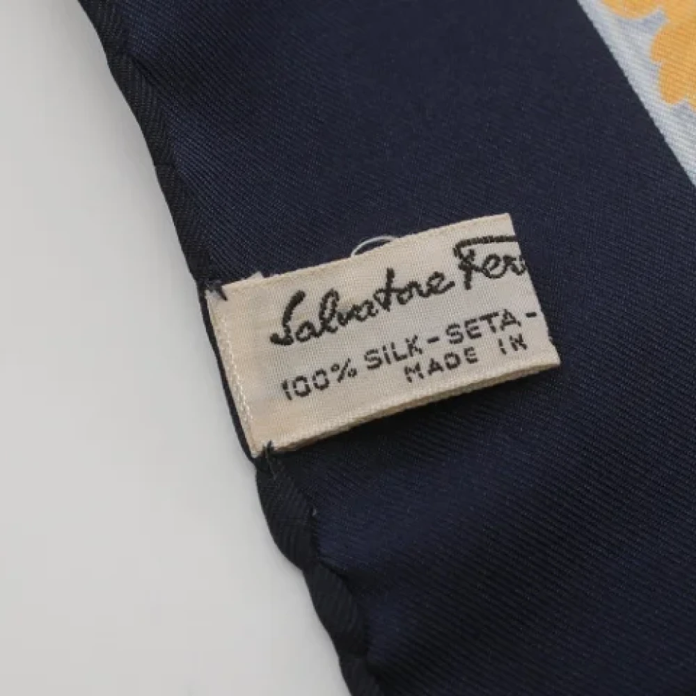 Salvatore Ferragamo Pre-owned Silk scarves Multicolor Dames