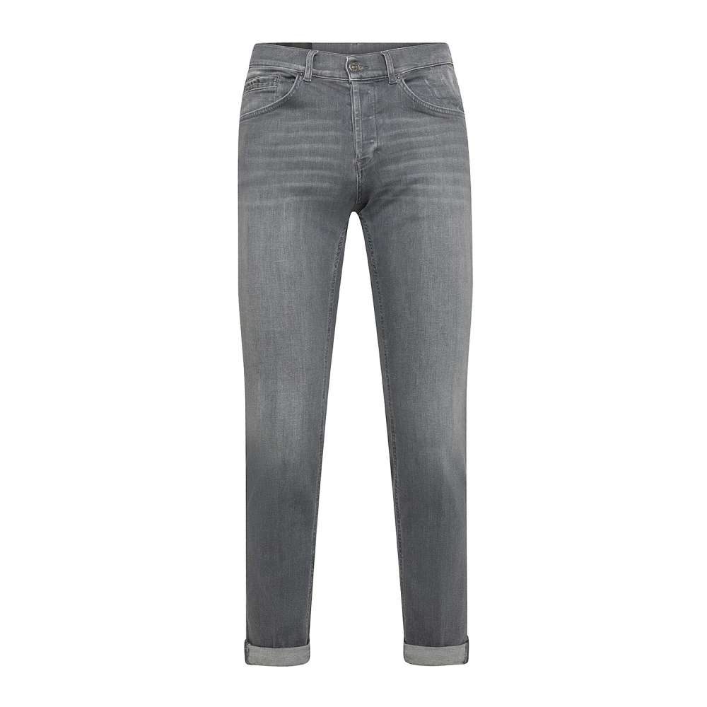 Dondup Uomo Grigio Jeans Denim