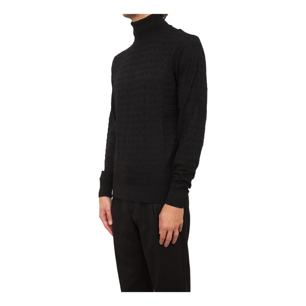 Emporio Armani Zwarte Pullover Trui Black Heren