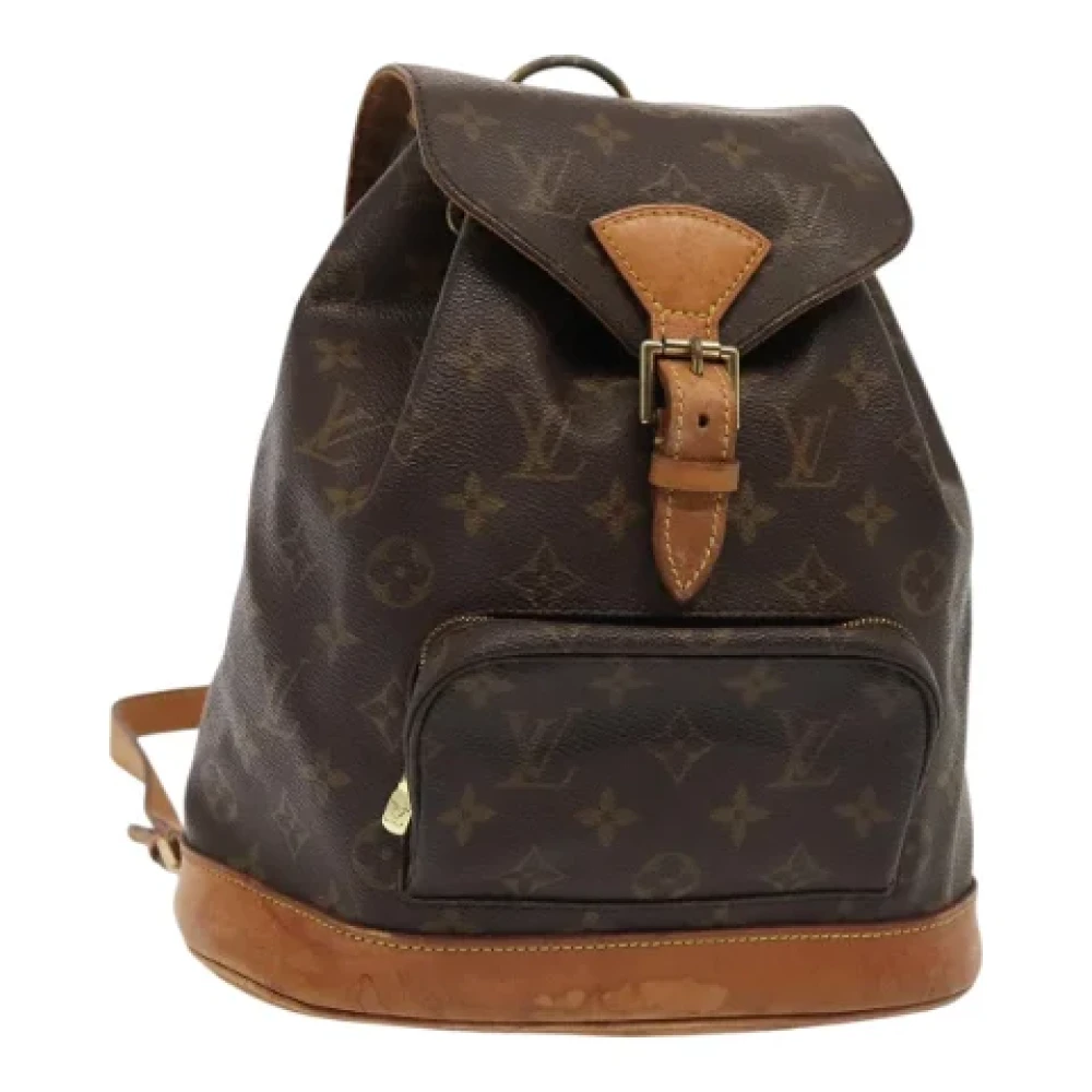 Louis Vuitton Vintage Pre-owned Canvas backpacks Brown Dames