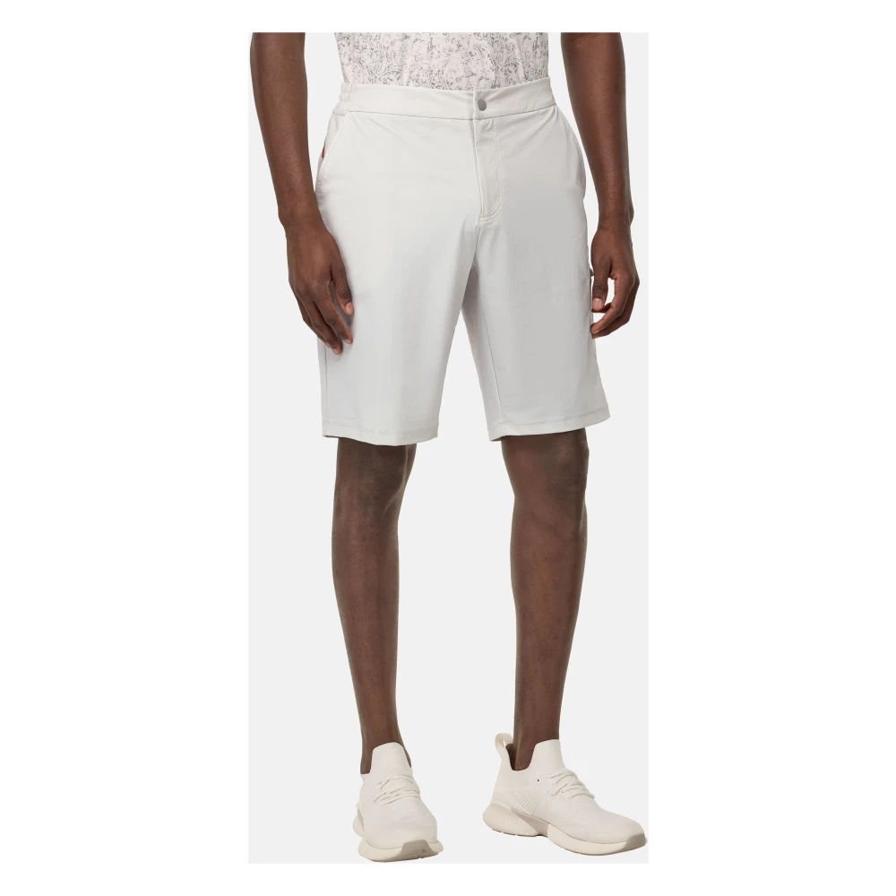 Boggi Milano B Tech Stretch Nylon Bermuda Shorts Gray Heren
