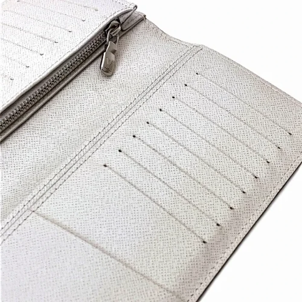 Louis Vuitton Vintage Pre-owned Leather wallets White Dames