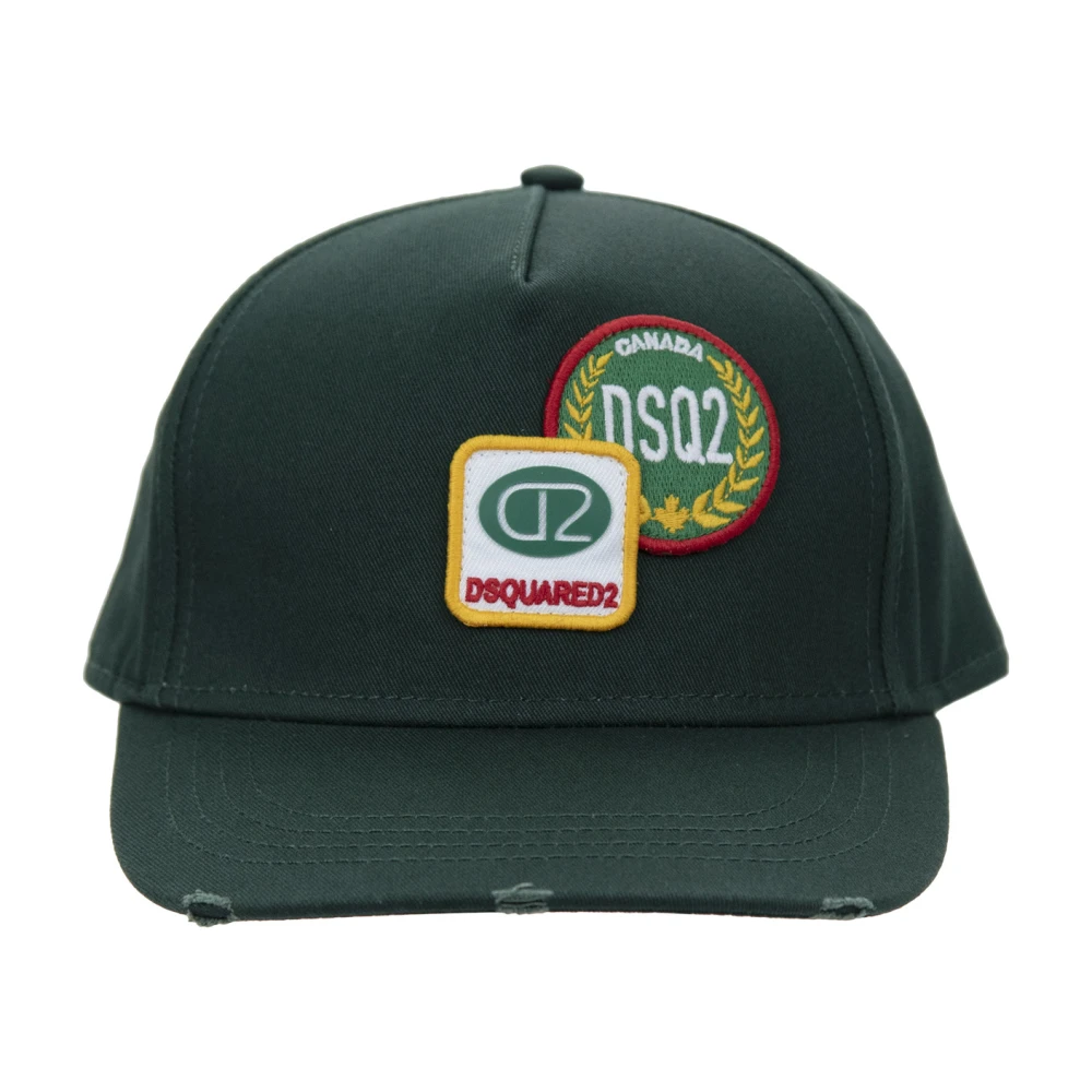 Dsquared2 Vintage Baseball Cap met gesp Green Unisex