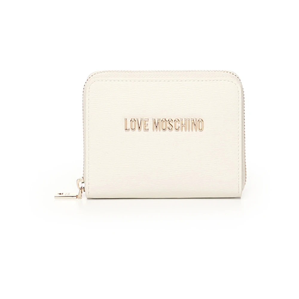 Love Moschino Witte Portemonnee met Ritssluiting White Dames