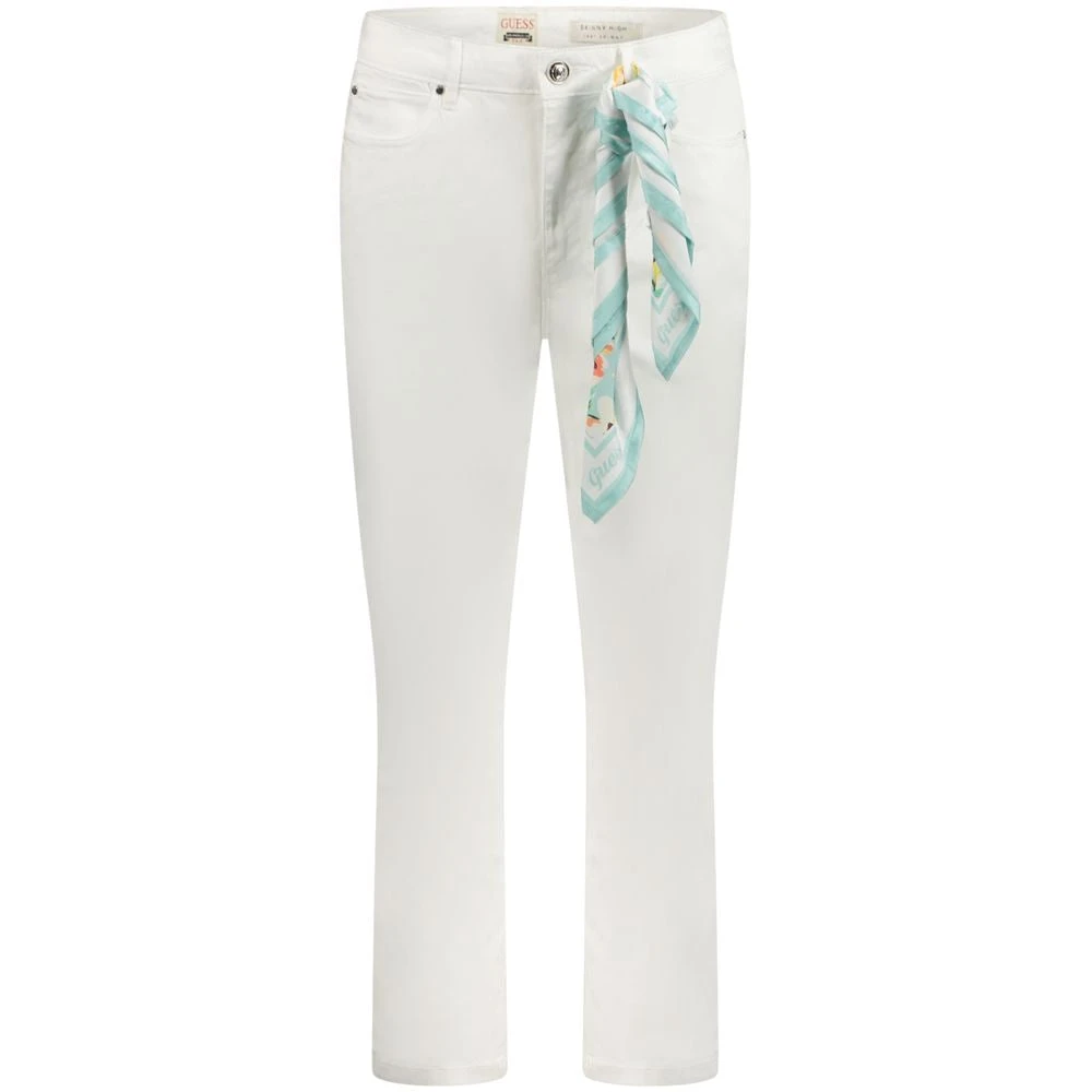 Guess Witte Katoenen Jeans & Broek White Dames