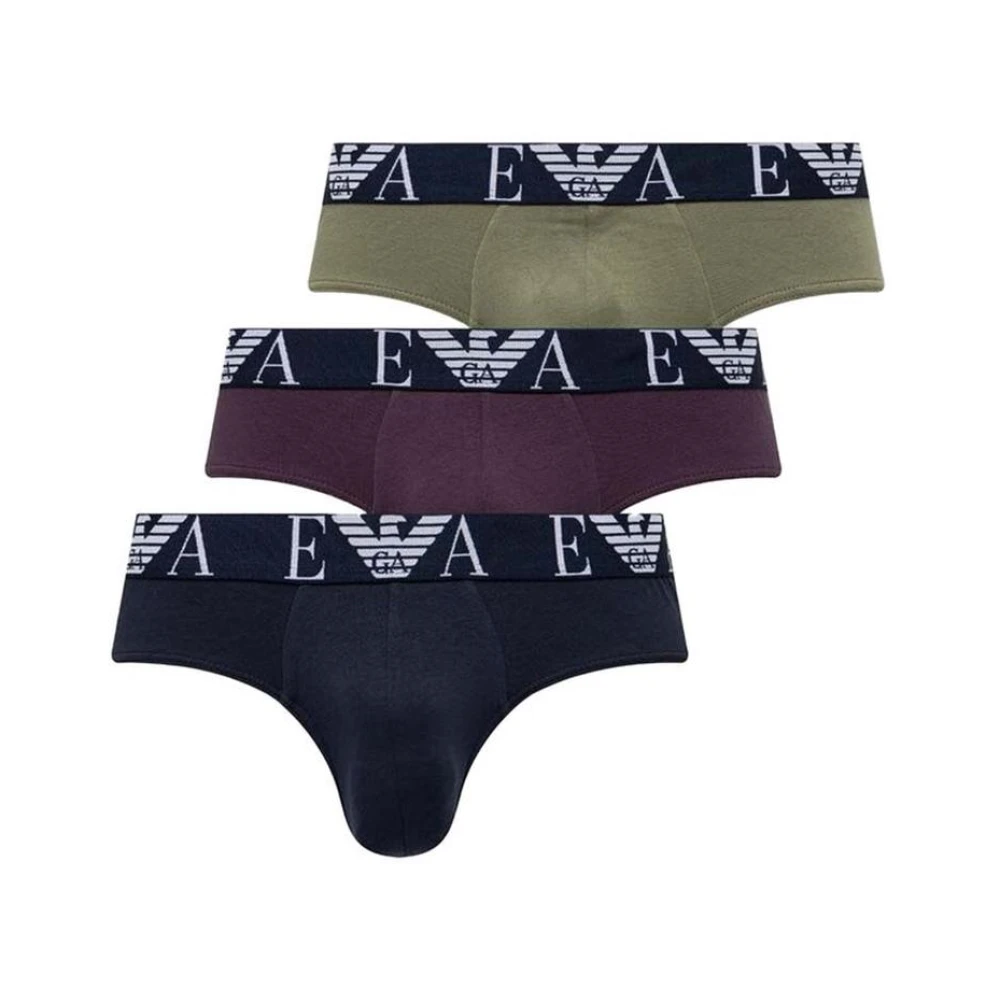 Emporio Armani Stretch katoenen slip ondergoed blauw Multicolor Heren